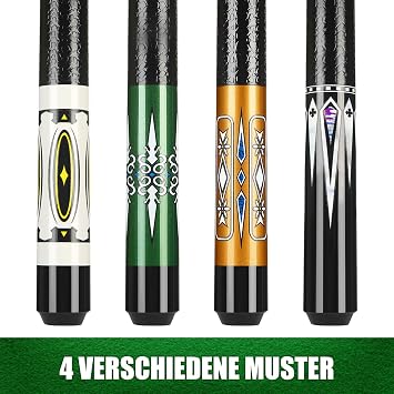Pool Cue 58 Inch Billiard Cue Hardwood Pool Cue 13 mm Tips for Professional Billiard Players 1/2 Cue Sticks for Billiard Table Sports