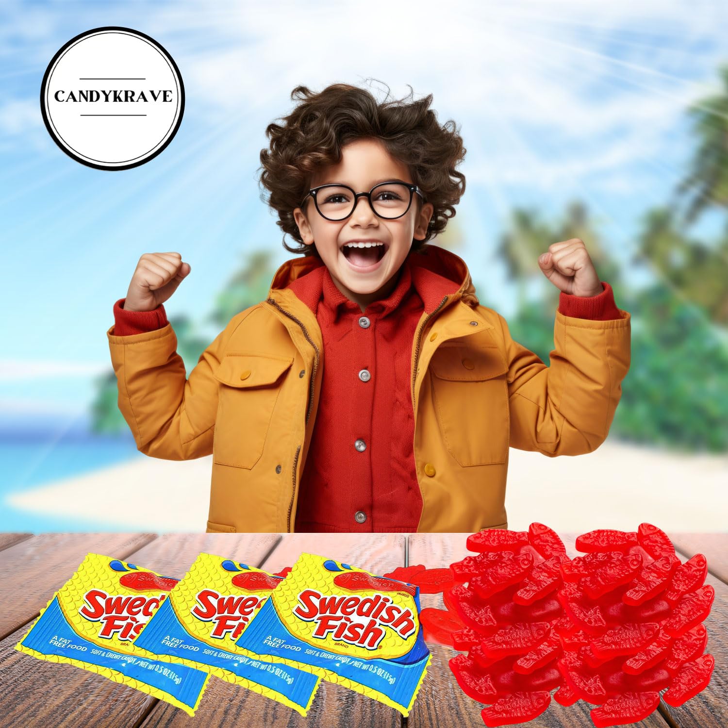 SwedishFish Soft & Chewy Red Fish Candy - Berry Flavor - 2 lbs Individually Wrapped Pack - Classic & Delicious Swedish Candy for Movie Nights, Birthdays, Pantry & Baby Showers