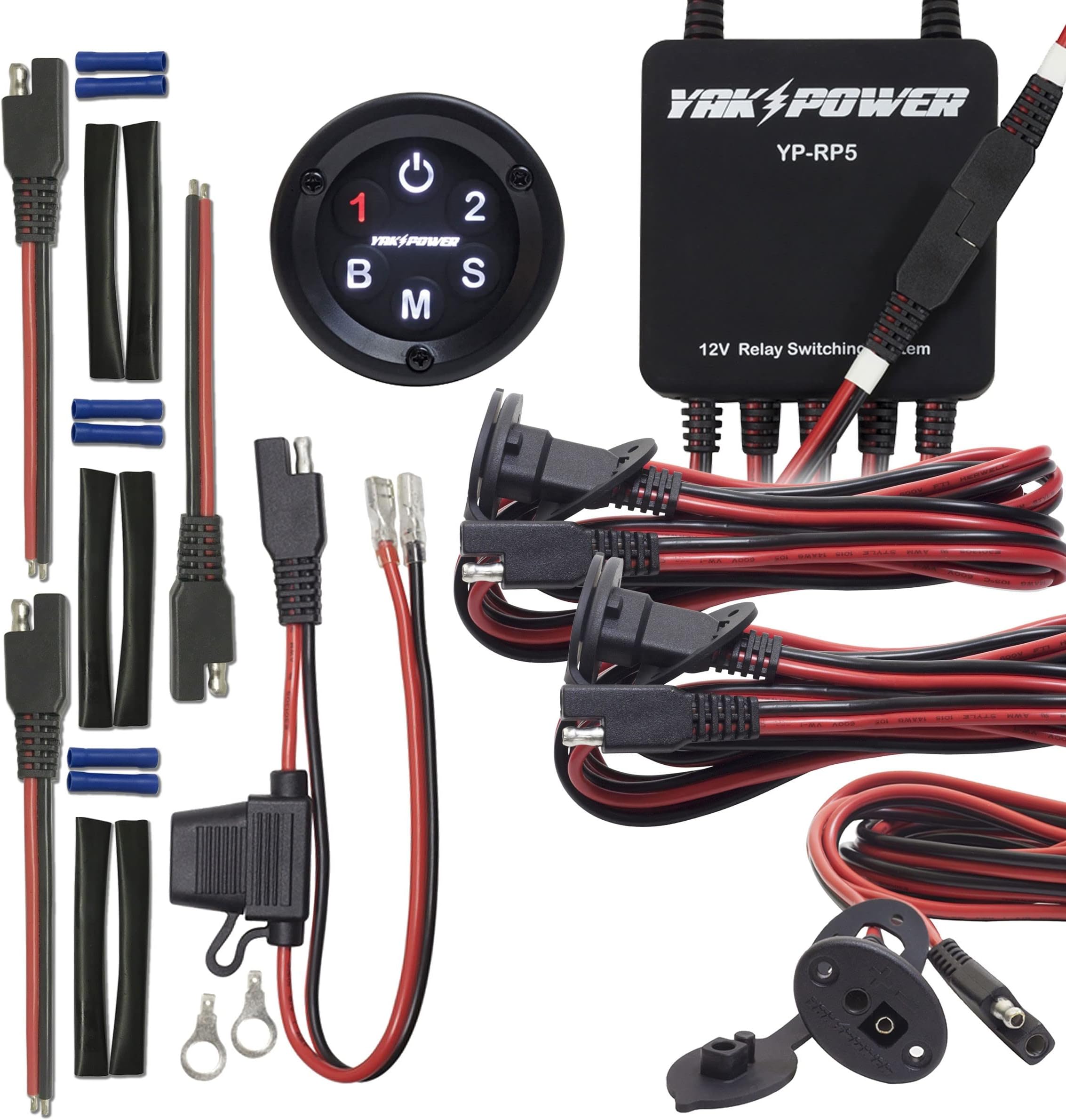 Complete System for Kayaks | Digital Switching with Plug-and-Play Connectivity and Control of Your 12-Volt Electronics