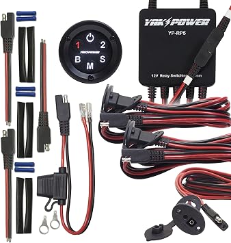 Yak-Power | Complete System for Kayaks | Digital Switching with Plug-and-Play Connectivity and Control of Your 12-Volt Electronics