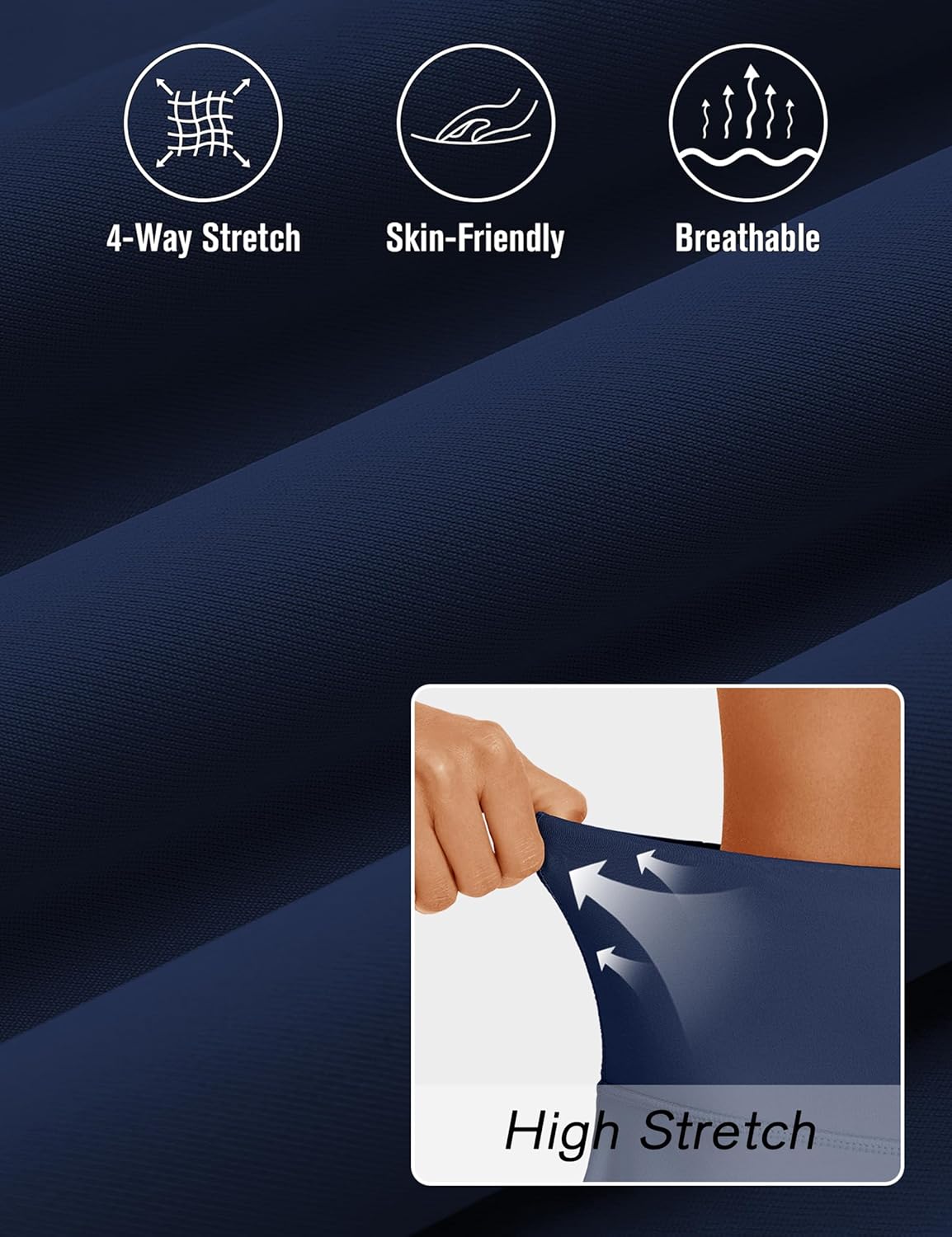 ZUTY 22" Knee Length Skorts Long Golf Skirts for Women with Pockets High Waisted Tummy Control Athletic Tennis Casual Skort - Image 4