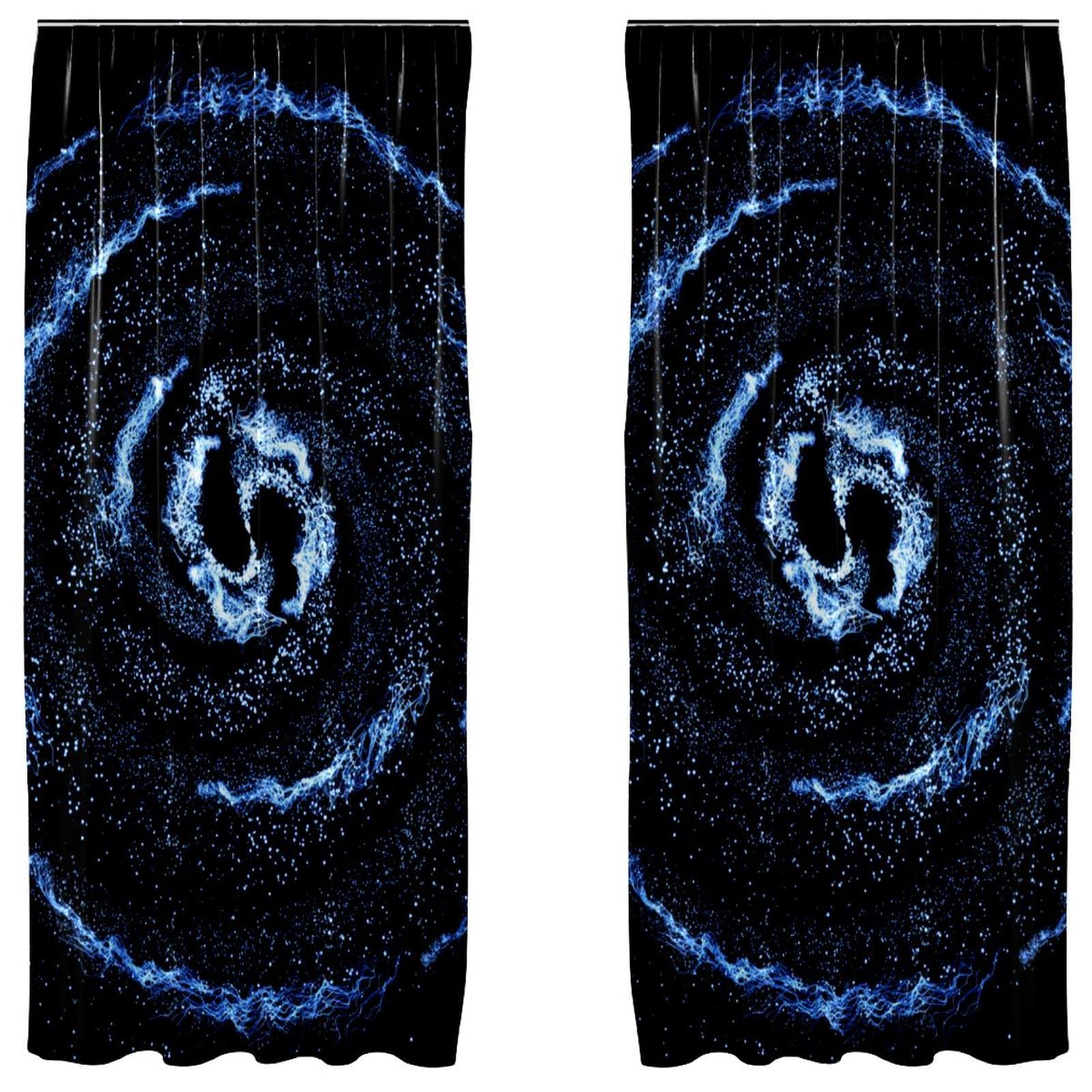 Rideaux de chambre à coucher Yin Yang noir pour des nuits sereines