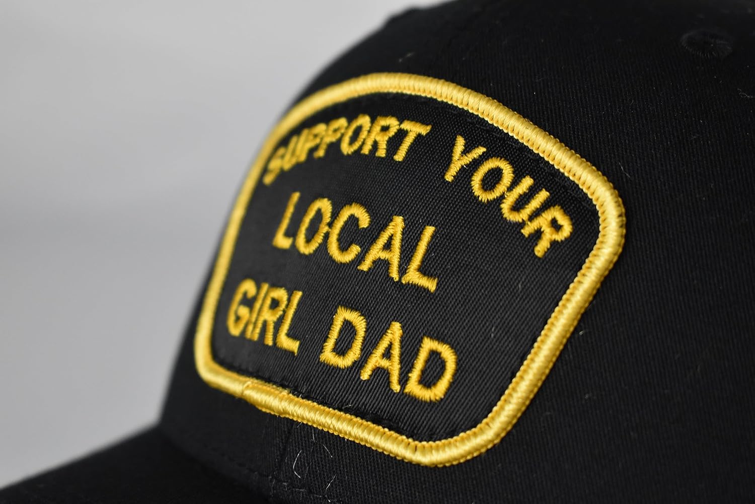Support Your Local Girl Dad Patch Hat - Premium Snapback Baseball Cap for Men - Image 4