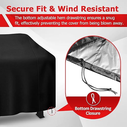 Miniatura 7 de iCOVER - Funda impermeable para parrilla de gas de 60 pulgadas, poliéster ligero, fácil de poner y quitar, resistente al polvo y a la decoloración
