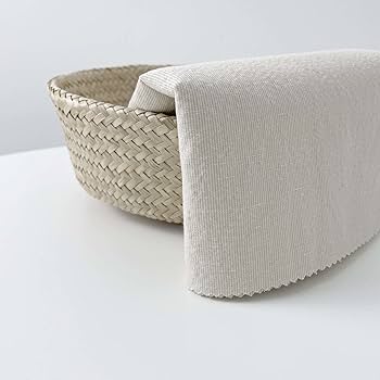 Amazon.com: Beige Linen Cotton Stripe Fabric | Premium