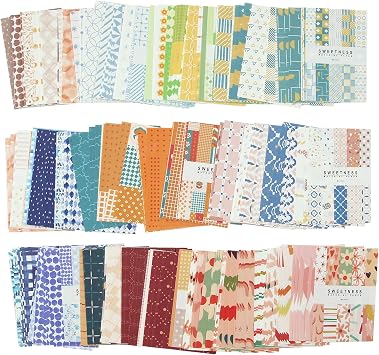 450 Sheets Vintage Scrapbook Paper Supplies Aesthetic Decorative Paper DIY Journaling Paper Craft Stationery Paper for Writing Drawing Scrapbooking Travel Journal 9 Styles, 014