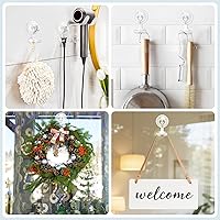 Vista 5 de VIS'V Soporte para maquinilla de afeitar con ventosa, ganchos de succión de ducha para él y ella, extraíble y reutilizable, transparente, 2 piezas