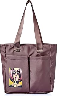 OX شنطة عصرية مقاومة للماء بلون بني