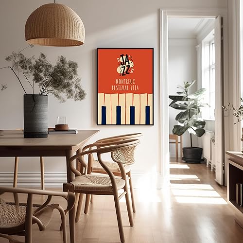 Vista 82 de Poster Master Póster de jazz vintage, impresión retro del festival de jazz de París, arte musical, regalo ideal para hombres, mujeres, músicos