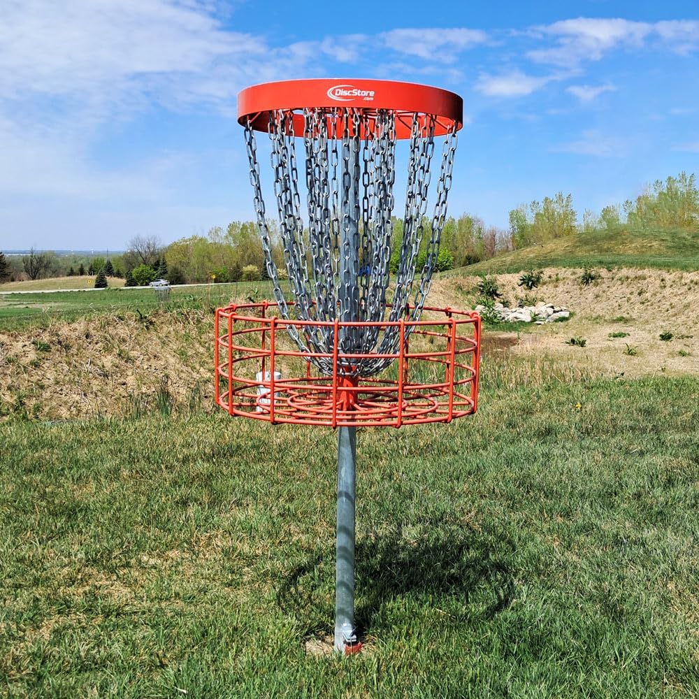 Disc Golf Permanent Basket Course Bundle - PDGA Championship Approved - Half/Full Course - Padlocks and Number Decals Included