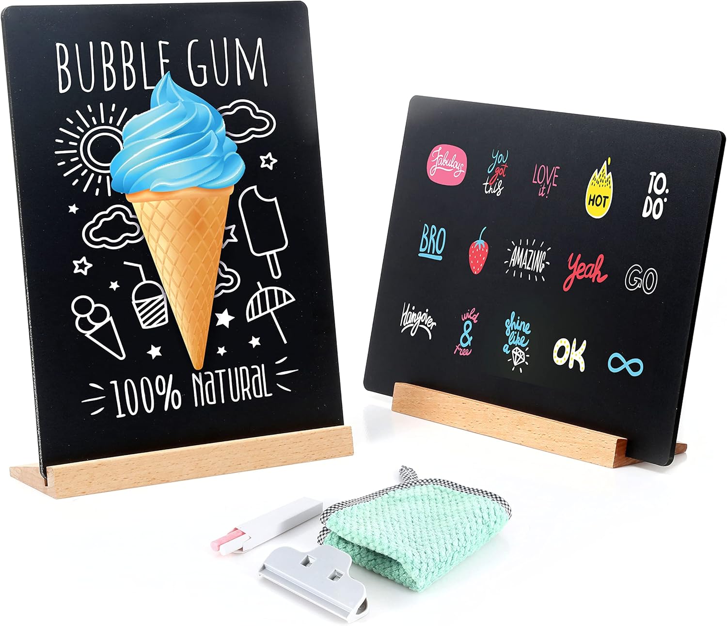 11.7x8.6“ Desktop Chalkboard Small Chalkboard Sign with