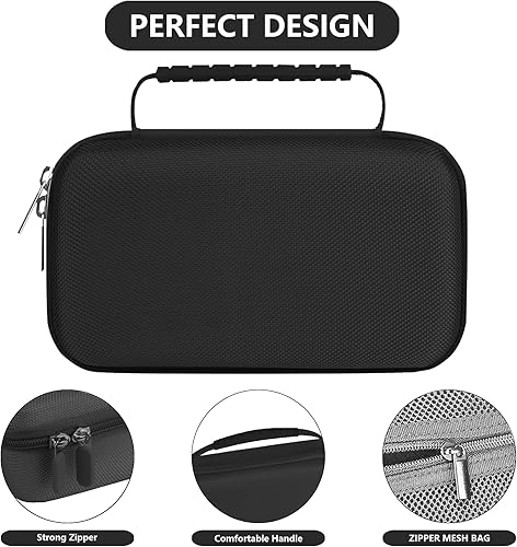 Miniatura 4 de Leayjeen Funda portátil compatible con kit de monitor de glucosa en sangre, contiene glucómetro, dispositivo de punción, tiras de prueba de azúcar