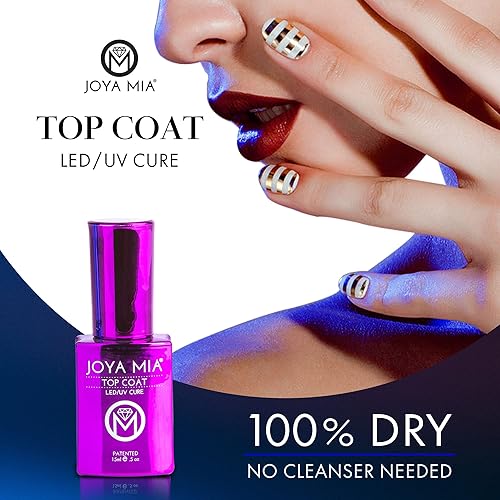 Miniatura 2 de JOYA MIA - Capa superior de gel que no se limpia para uñas acrílicas y de gel, de larga duración y remojadas, 0.5 onzas líquidas