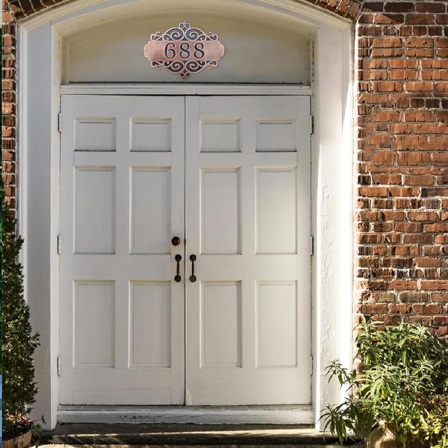 Personalized copper House Numbers for Outside, Custom copper Metal Address Sign, Personalized Address Sign, Outside Modern Handmade House Number Plaque,House Number for Outside