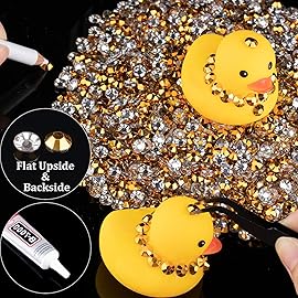 4000pcs 4mm Resin Rhinestones Bulk, Mineral Gold Flatback Round Jelly Rhinestones Bedazzling Non Hotfix Crystal Gems Large Quantity Wholesale for DIY Crafts Clothes Tumblers Face Makeup Manicure