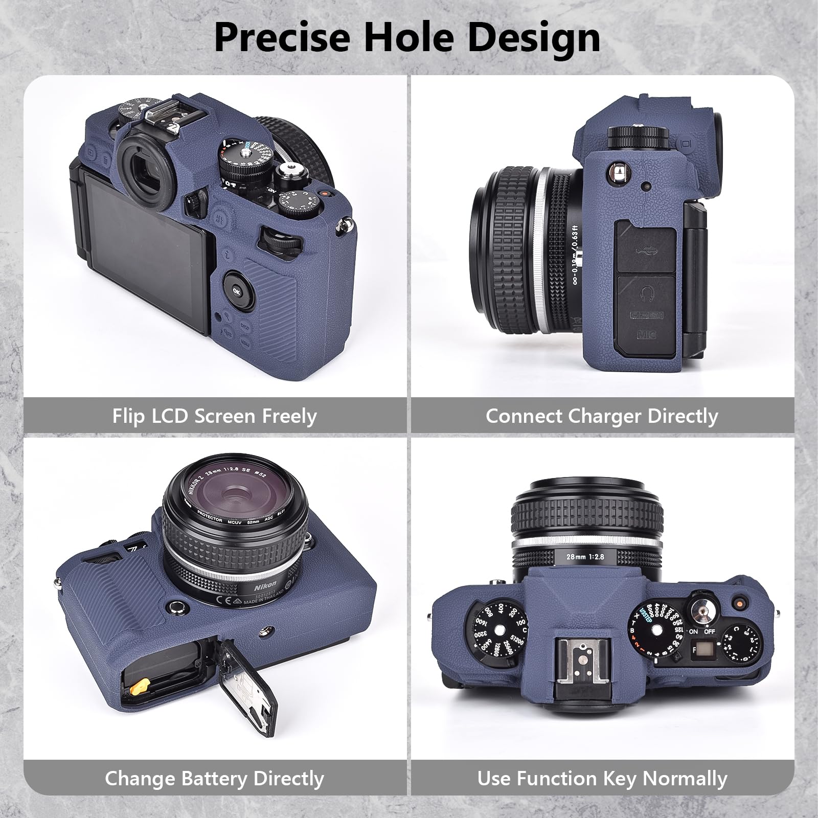 Amazon | MUZIRI KINOKOOケース Nikon Zfカメラ用 ソフトシリコン保護