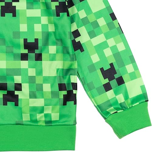 Miniatura 7 de Minecraft Sudadera con capucha de forro polar con cremallera para niños pequeños a niños grandes (4-18-20)
