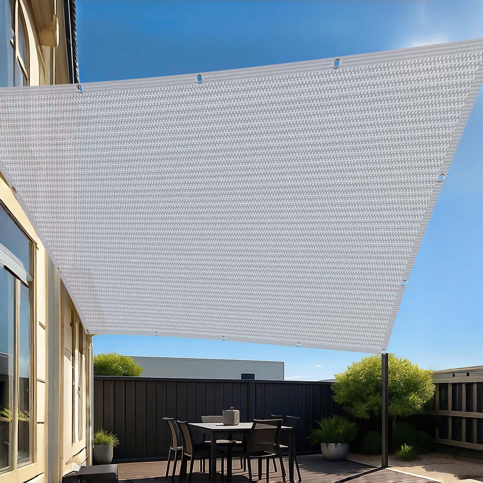 Voile d'ombrage pour balcon et terrasse ombrage serres coupe-vent