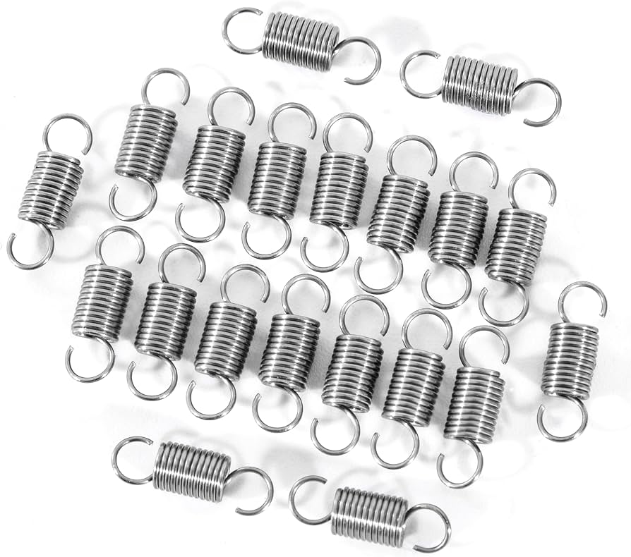 Produktbild von GUNGY Zugfeder Mit Haken 20x – 0,3x2x10 Mm, Edelstahl 304, Doppelhaken, Max. Zugkraft 0,36 Kg