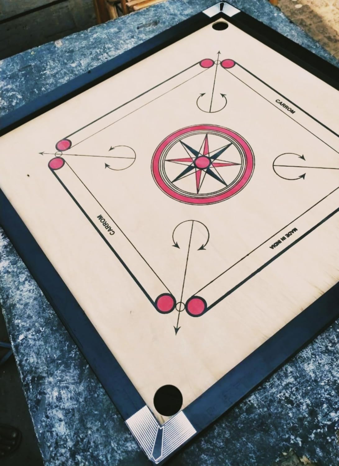 YMD Exclusive Large Carrom Board with Premium Wooden Coins 32x32 Inch 81.28 cm Carrom Board (Beige) | Style 77 - Review, Price and Buying Guide