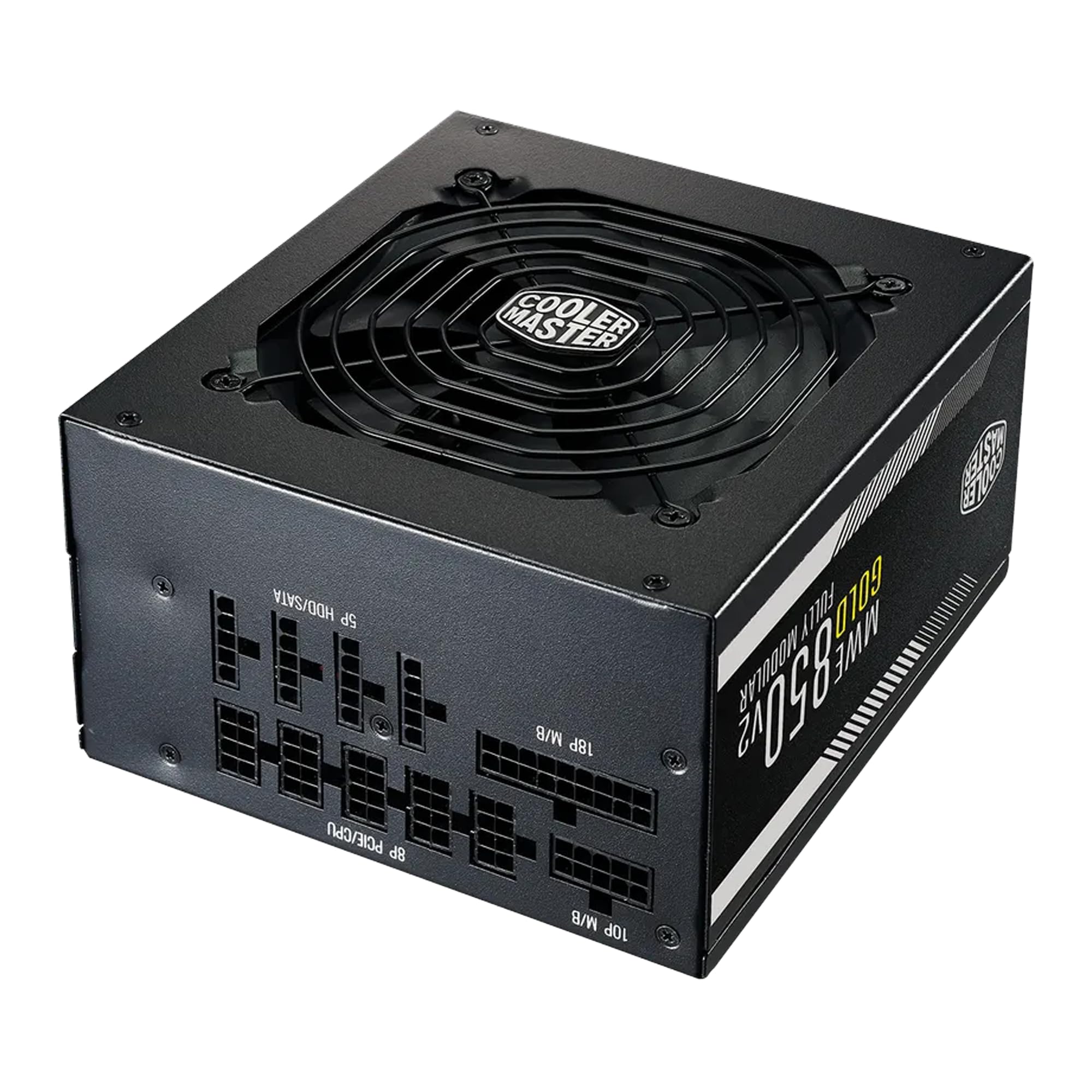 Cooler Master MWE Gold 850 V2 completamente modulare, 850 W, efficienza 80+ Gold, ventola HDB silenziosa, 2 connettori EPS, resistenza alle alte temperature, garanzia 5 anni