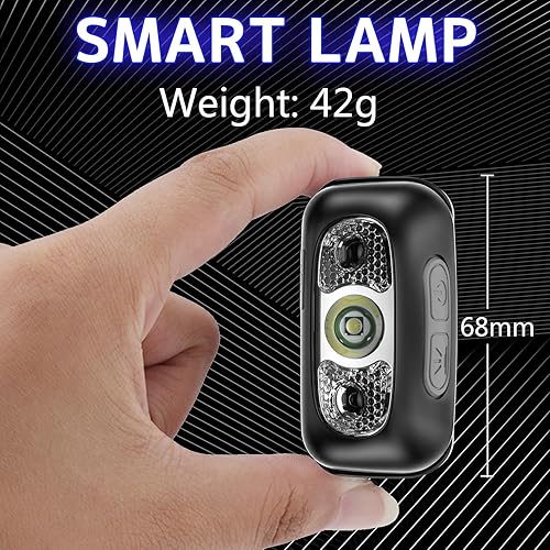 Miniatura 4 de Linterna frontal, recargable USB-C, ajustable a 90 grados, linterna con sensor de movimiento, impermeable, ligera, 1.65 onzas, faros brillantes para