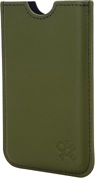Token Bags Leather Iphone Case, Green, One Size