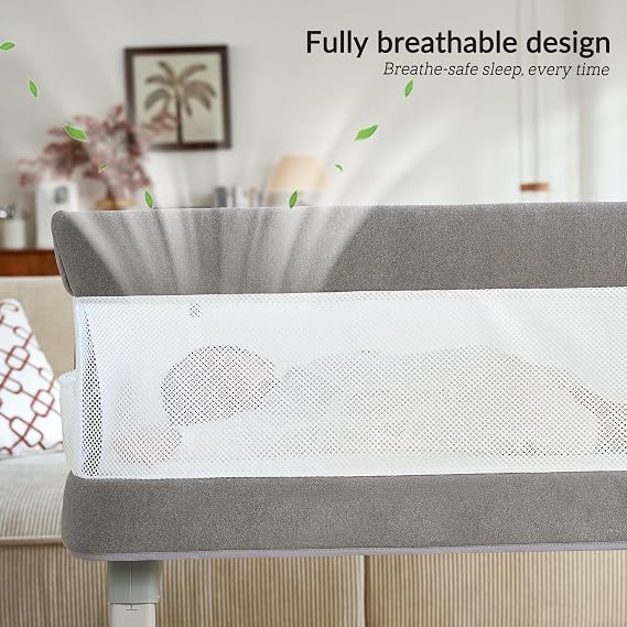 VaVaSoo Electric Bassinet for Newborns, 3-Speed Rocking, Breathable Mesh