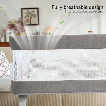 VaVaSoo Electric Bassinet for Newborns, 3-Speed Rocking, Breathable Mesh