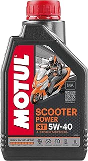 Motul Scooter Power 4T Motor Oil 5W40 1L. 832011. High-performance lubrication for scooters. Designed to enhance engine efficiency and protection. Ideal for urban commuting and long rides.