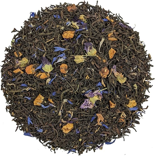 Dorian Grey Black Loose Leaf Tea Fruity Earl Grey Blend by Simpli-Special for Hot or Iced Tea (100g in Resealable Pouch)