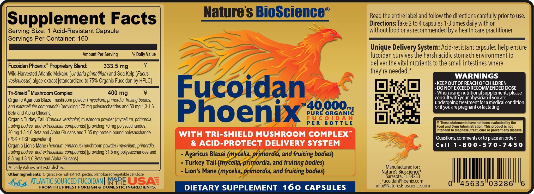 Nature's Bioscience ® FUCOIDAN Phoenix Advanced: Pure Organic Fucoidan + Pure Mushroom — Amazon image 5