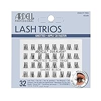 Vista 7 de Ardell Pestañas de tríos individuales, negras, largas