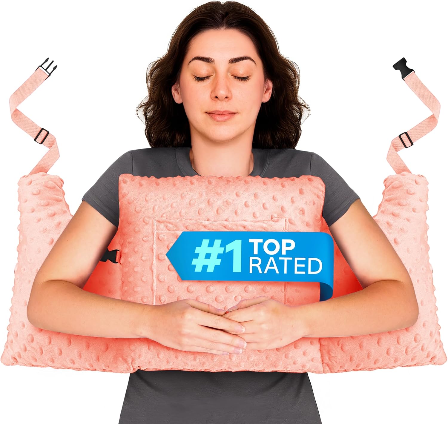 Zomaple Post Mastectomy Pillow Post Surgery – Post-Op Essentials, Breast Augmentation/Reduction & Mastectomy Recovery Supplies – Washable Cover for Comfort & Support