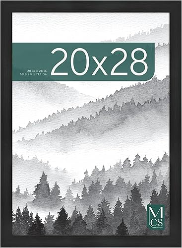 Miniatura 27 de MCS - Marco para póster con estilo de museo, veta de madera blanca, para colgar vertical y horizontal en la pared, marco grande para fotos, pósters
