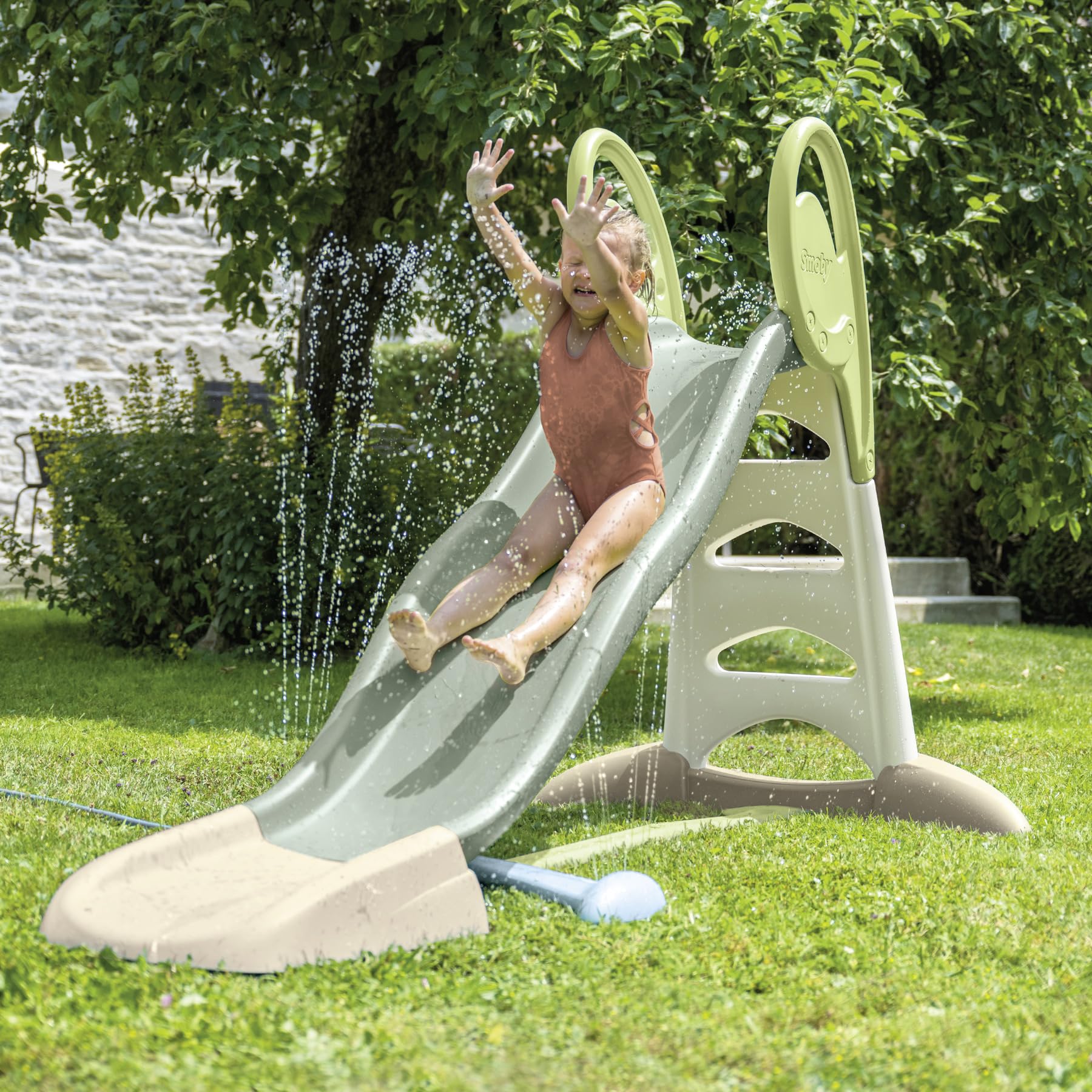 Smoby Life Chorro de Agua para Tobogán, Compatible con Todos los Toboganes Smoby, 96% Material Reciclado, para Niños a Partir de 2 Años (7600820702)