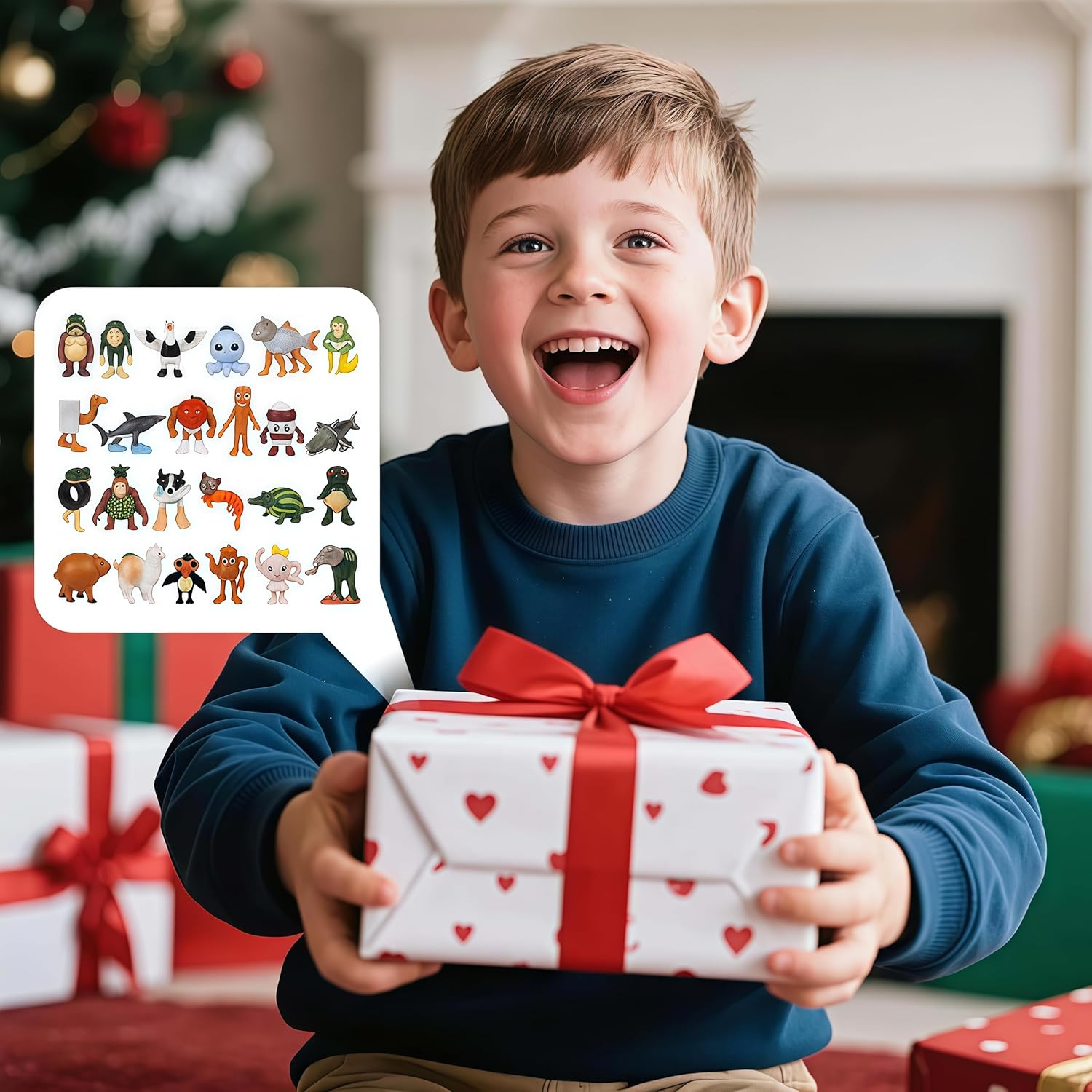 24PCS Italian Brainrot Steal a Brainrot Toys, Brain Rot Action Figure, 1.8" Tralalero Tralala Tung Tung Tung Sahur Doll, Valentines Day Gifts for Kids Birthday Party Favors Decorations