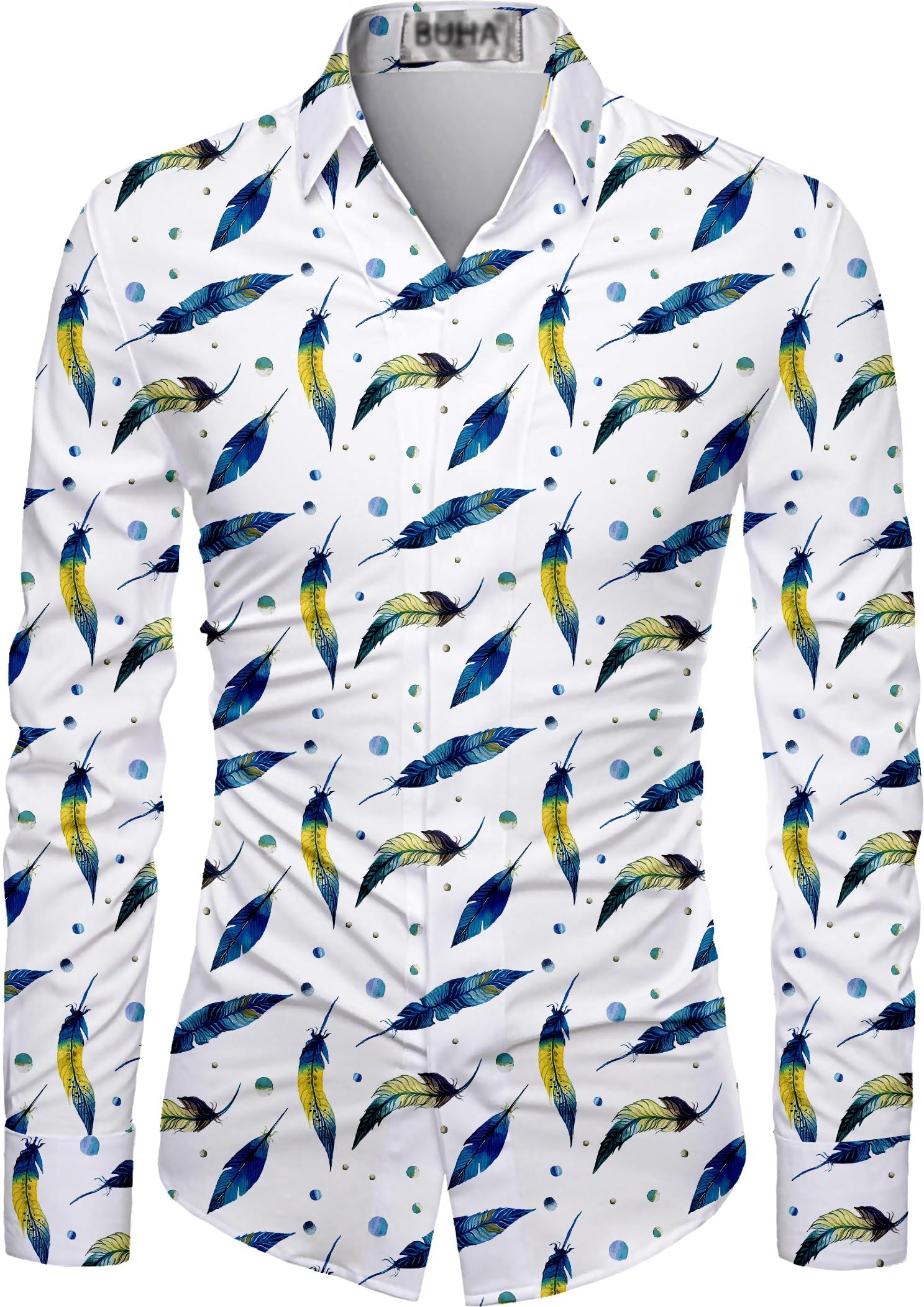 Men's Polycotton Regular Fit Printed Unstitched Shirt Fabric 2.25 Meters with Beautiful Design For Casual Outings, Parties & Festivals (Multicolor)-image-46