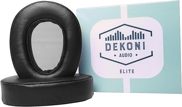 Dekoni Audio Elite Ear Pads for Meze Liric - مواد جلد الغنم الممتازة ، عزل الصوت المحسن ، رغوة الذاكرة المريحة ، سهولة التركيب
