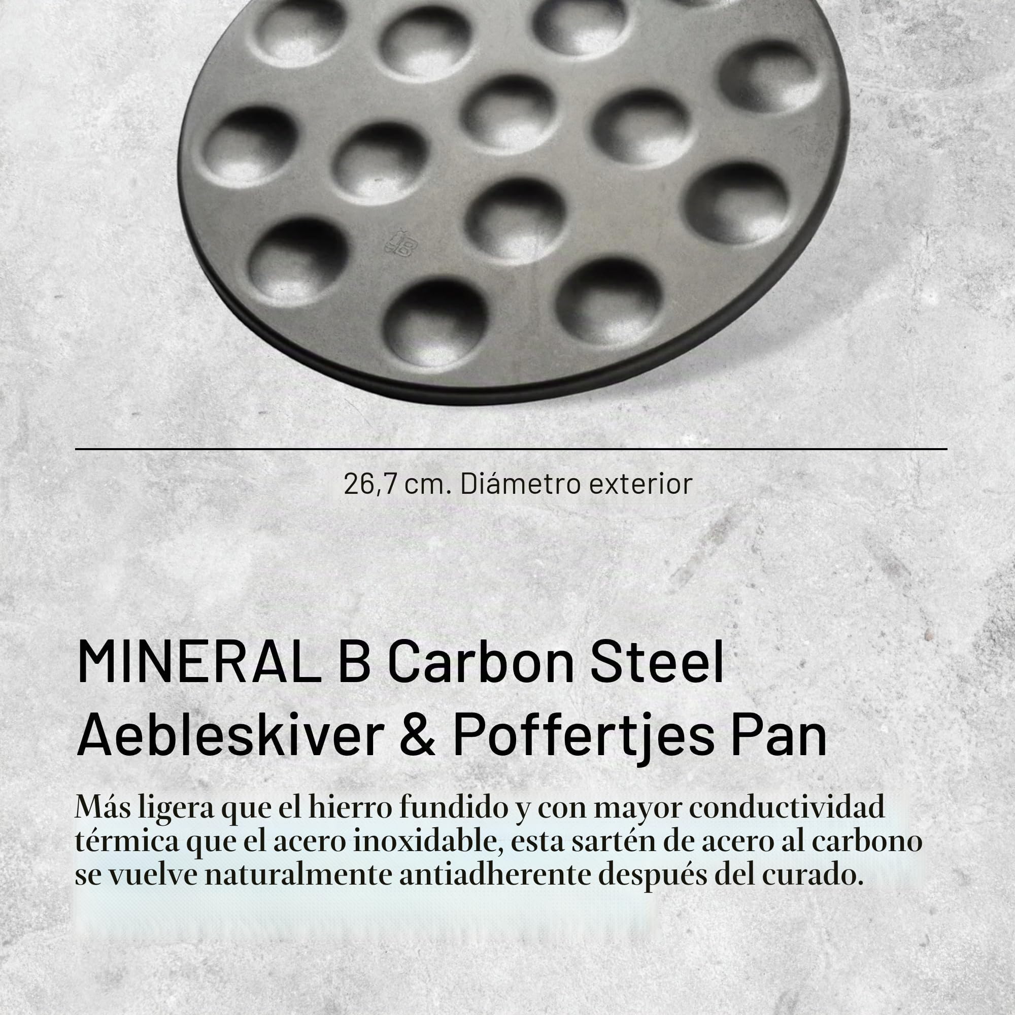 De Buyer, SARTEN 16 POFFERTJES-MINERAL B Ø27CM,-5612.16
