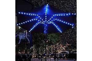Patio Umbrella String Lights with Remote Control and 104 LED Beads