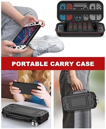 Spican Switch 2 Case Compatible with Nintendo Switch 2 (2025) and Switch/OLED, Switch Travel Carrying Case Hard Shell Protective Cases