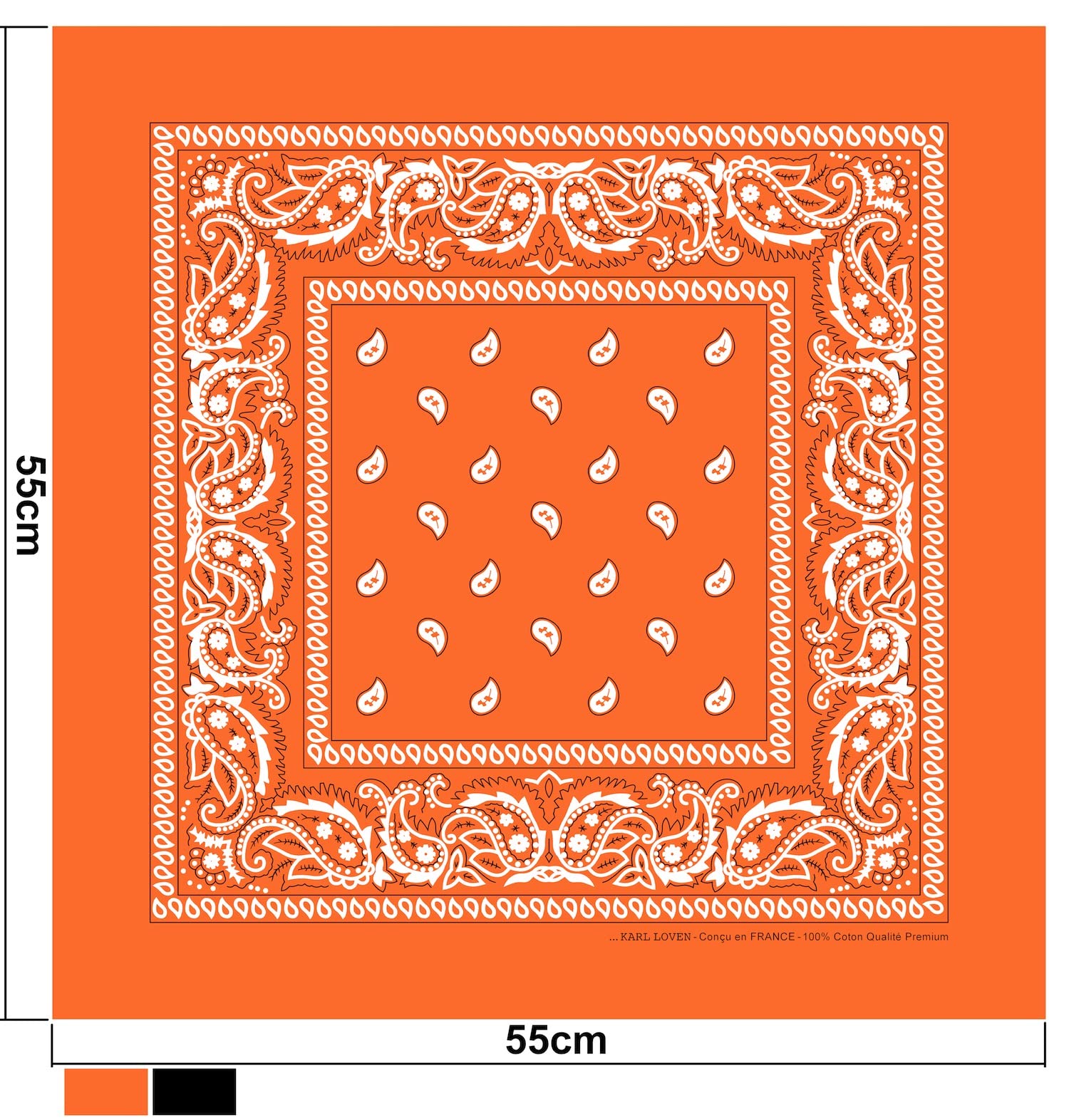 Karl Loven EL BANDANA - Lote de bandanas 100% Algodon de primera calidad Paisley Panuelo Cabeza Cuello Bufanda - Juego de 5/10/20 — view 2