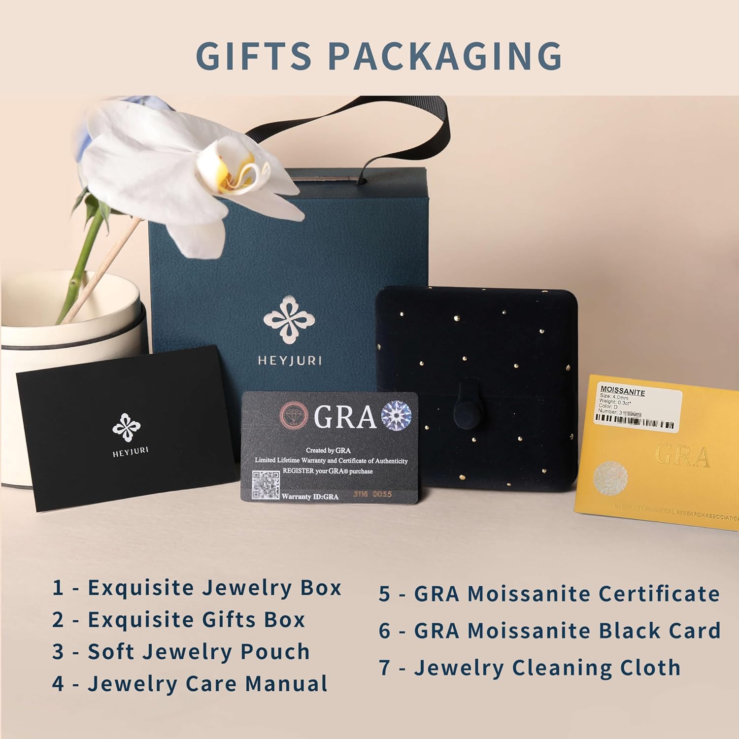 Moissanite Pendant Necklace for Women Lab Created Diamond Necklace S925 Sterling Silver 0.5-4 Carat (5-10mm) Moissanite Pendant D Color VVS1 Solitaire Necklace Birthday Gifts for Wife Mom Daughter Valentines Christmas Gifts - Image 6