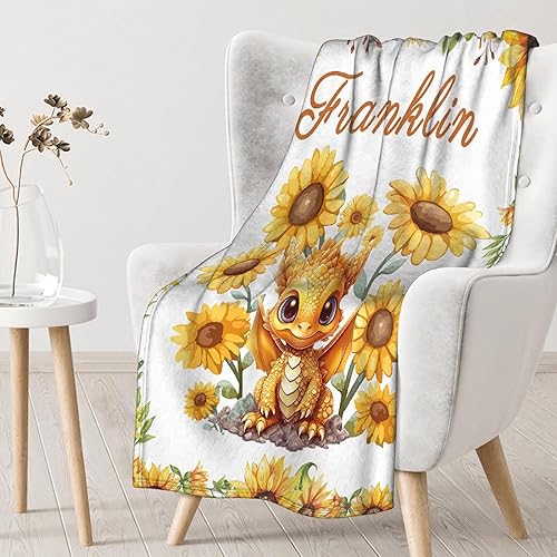 Vista 95 de Regalo personalizado para niños/niños, mantas de zorro personalizadas para sofá, cama, dormitorio, sala de estar, manta ligera