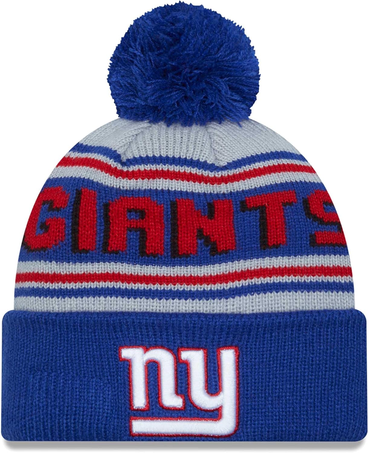 New Era Men's NFL Main Cuffed Knit Hat with Pom