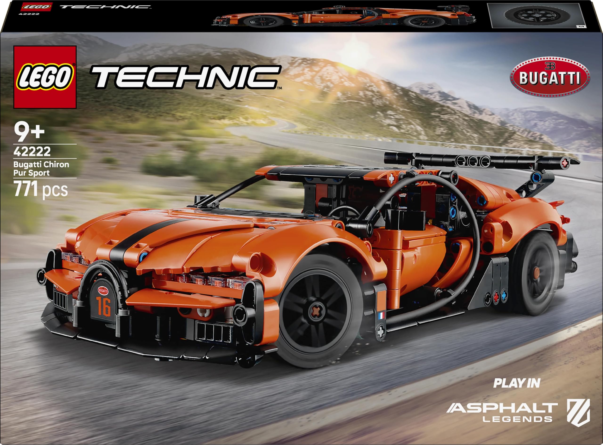 LEGO Technic Bugatti Chiron Pur Sport - Race Car Toy -8