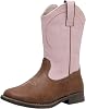 Blikcon Kids Cowboy Boots for Boys & Girls Embroidered Square Toe Cowgirls Western Rodeo Boots with Side Zipper for Toddler & Little Kid & Big Kid