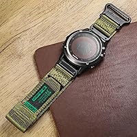 Vista 2 de Compatible con la Correa de Reloj Garmin, Correa Deportiva de Nylon Super Resistente con Diseño de Bucle Tejido