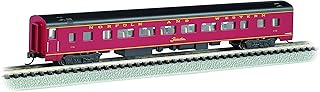 Trains - 85' Smooth-Side Coach CAR - Norfolk & Western #1728 - N Scale